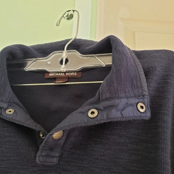 Michael Kors Dark Blue Pullover Sweater Size L - Picture 3 of 4